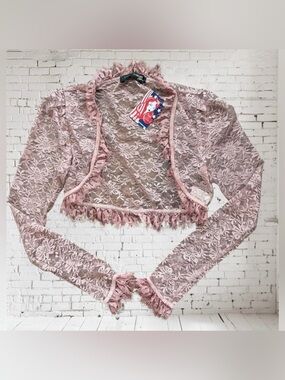 LAURA BYRNES for PINUP GIRL Clothing, lace bolero, size S, NWT